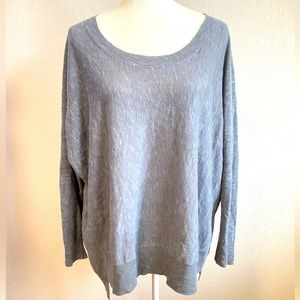 Eileen Fisher linen cotton oversized pullover top